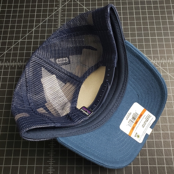 PATAGONIA P-6 LABEL LOPRO UNTRUCKER HAT - STONE BLUE - Picture 7 of 8